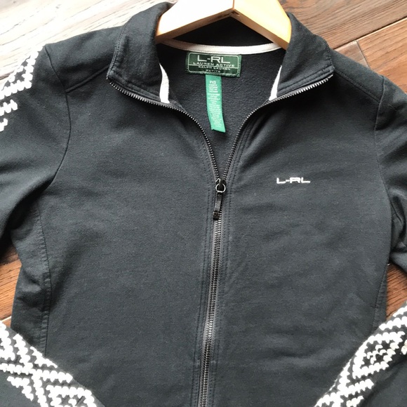 Ralph Lauren active wear zip sweatshirt black - Picture 3 of 6